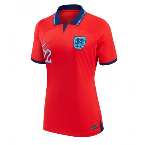 England Jude Bellingham #22 Bortedrakt Kvinner VM 2022 Kortermet England Jude Bellingham #22 Bortedrakt Kvinner VM 2022 Kortermet